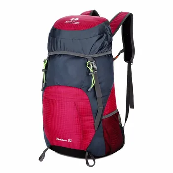 Āra mugursoma kempings maiss 35L Ultravieglajiem ūdensnecaurlaidīga ceļojumu Locīšanas mugursoma cilvēks, tūrisma pārgājienu somas mugursoma sporta