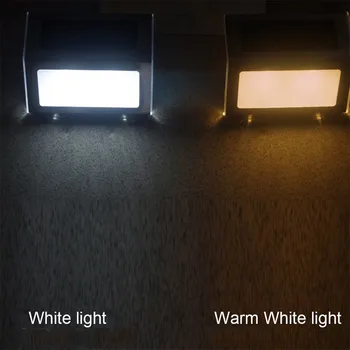 Āra Nerūsējošā Tērauda LED Saules Ceļš Kāpņu Gaismas Ūdensizturīgs 3 LED Saules Klāja Gaismas Balkons, Dārzs, Pagalms Žogu, kas Saules Gaismas