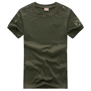 Āra Sporta Militāro Fani Īsām Piedurknēm T-krekls Vīriešu Vasaras Apmācības Kāpšanas Mīksti Kokvilnas Elpojošs Taktiskās T Krekls Topi