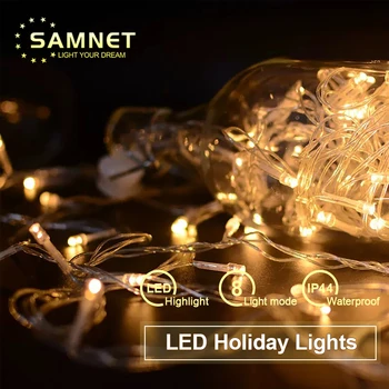 Āra Ziemassvētku 10M 20M 50M LED String Light Vītnes LED Decoraction Pasaku Gaismas Mājas, Kāzu svinības, Svētku Gaismas