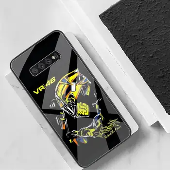 Ārsts Rossi Motociklu Sacīkšu Telefonu Gadījumā Rūdīta Stikla Samsung S20 Plus S7 S8 S9 S10 Plus Piezīme 8 9 10 Plus