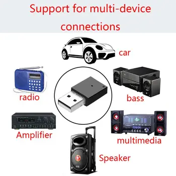 Ātrgaitas Mini USB Bezvadu Bluetooth 5.0 Uztvērējs Auto Radio Subwoofer, Pastiprinātājs Multivides Audio Adapteri