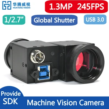 Ātrgaitas USB3.0 Rūpniecisko Digitālā Kamera 1.3 MP Krāsu Global Shutter Ar SDK Mašīna Vision Atbalsts OpenCV Un Python 240FPS