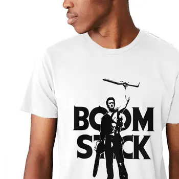 Ērti Evil Dead Pelnu Boomstick T Krekls Cilvēks Vintage Jaunu Stilu Klasisku O veida kakla Camiseta