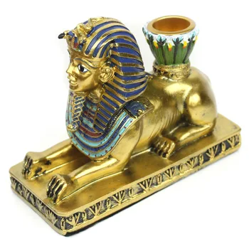 Ēģipte Svečturi Sveķu Figūriņas Anubis Sfinksa Mājas Apdare Svečturis