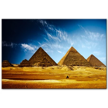 Ēģiptes Piramīdas Sienas, Attēlus Reālists Āfrikas Ainavas Sienas Mākslas Audekls Izdrukas Ēģiptes Piramīdas Mākslas Gleznas Dzīvojamā Istaba
