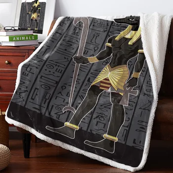 Ēģiptes Āfrikas Mākslas Seno Mest Segu Ziemā Siltu Vilnas Segas un Met Segas Gultas Kašmira gultas Pārklāji