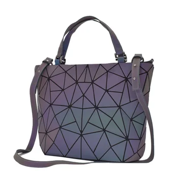 Ģeometrisko dimanta pleca soma, sieviešu locīšanas soma, gaismas kausa soma, multifunkcionāla magic, krāsa portatīvo diagonāli soma