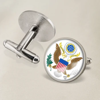 Ģerbonis Amerikas savienotās Valstis Amerikāņu ASV Karogu, Valsts Ģerbonis aproču pogas