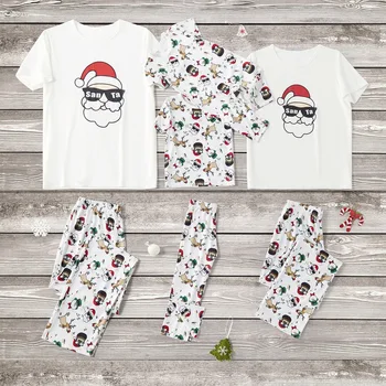 Ģimenes drēbes Ziemassvētku Pidžamu Ģimenes Bērniem Pieaugušo Ģimenes Pidžamas Komplekts Svītrainām Sleepwear Naktsveļu Kostīmu Baby Romper Pijama
