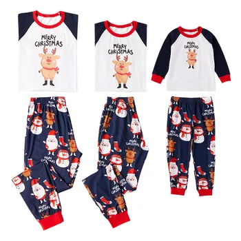 Ģimenes Saskaņošanas Pidžamas Komplekts Ziemassvētki Ģimenes Atbilst Pidžamas Komplekts Jaunas Ielidošanas Ziemassvētku Pieaugušajiem Sievietēm Vīriešiem Mazulis Sleepwear Naktsveļu CA485
