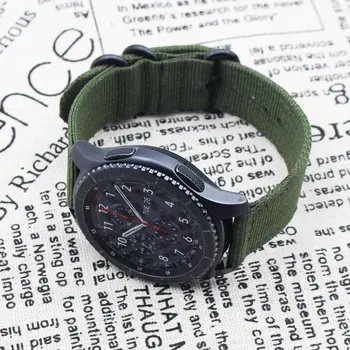 Īsta Klasika, Neilona Siksnas, Samsung Rīku S3 Diapazona Robežas Siksna Rīku S3 Classic Watchband 22mm Skatīties Aproce