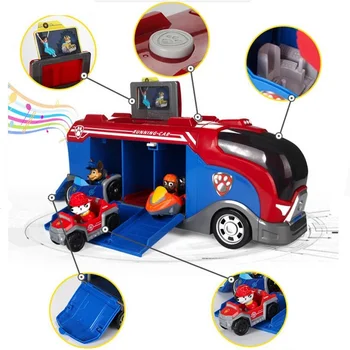 Ķepa Patruļas Suņu Rotaļlietu Komplekts Kucēnu Patruļas Māršala Rocky Zuma Glābšanas Big Autobusu Patruļas Auto Ryder Kapteinis Rotaļlietas Patruļas Bērniem Dzimšanas Dienas Dāvana