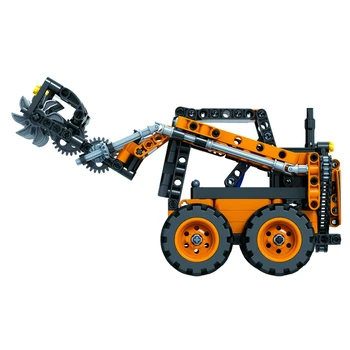 Ķieģeļi Snowplow Projektēšana transportlīdzekļa sērijas Automašīnas modeli, Celtniecības Bloki, rotaļlietas, Bērnu dāvanu Zēns 372Pcs
