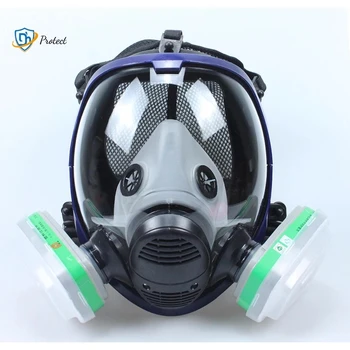Ķīmiskā Maska 6800 7 1 Gāzes Maska, nepievelk putekļus, Respiratoru, Krāsas Pesticīdu Izsmidzināšanas Silikona Pilnu Sejas Filtri, Laboratorijas Metināšanas