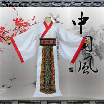 Ķīnas Valsts Hanfu Black Seno Ķīnu, Kostīmu Hanfu Vīriešu Apģērbs Tradicionālā Valsts Tang Tērps, Skatuves Tērpiem
