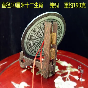 Ķīnas vecā bronza, spoguļi Feng Shui bronzas spogulis HD spogulis gaismas spogulis mājas apdare