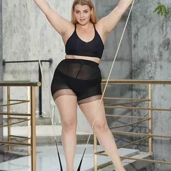 Ļoti liela izmēra Zeķes super elastic vasaras Ultra-plānas zeķes, dāmas Bezšuvju zeķbikses anti-āķis seksīga sieviete, zeķes 2020