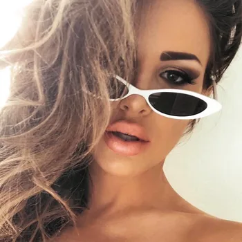 Šaura Taisnstūra Sunglsses Sievietēm Luksusa Zīmolu Dizainera Mazo Brilles Slavenību Tendence, Kaķu Acu Saulesbrilles Oculos Gafas UV400