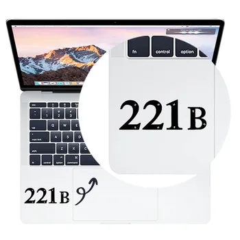 Šerloks Holmss 221B Skārienpaliktnis Klēpjdatoru Uzlīme par Macbook Pro ar 13 collu Gaisa Retina 11 12 15 16