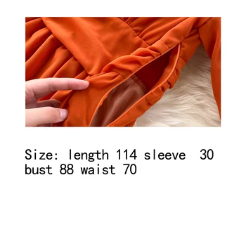Šifona Kleita Plānas Sexy V-Neck Atklātu Atpakaļ Mežģīņu Izlīdzināšanu Piedurknēm Vidukļa Kūka Kleita Sievietes Pavasara Modes 2020. Gadam Streetwear Jaunas
