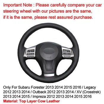 Šūšanai ar rokām Automašīnas Stūres Rats Segums Top Govs Ādas Subaru Forester 2013-2016 Legacy Outback 2012. -. gadam XV 2011. -. gadam Impreza