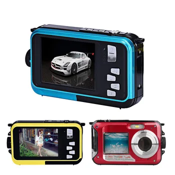 Ūdensizturīgs Digitālās Fotokameras videokameras Ilgi Gaidīšanas LCD Monitoru, 24 Miljoni Pikseļu Karstā Appareil Foto Numerique Professionel 1080 HD