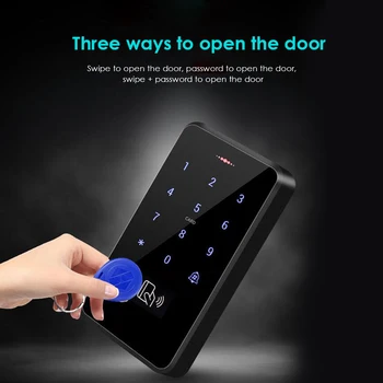 Ūdensizturīgs Rfid Durvju Piekļuves Kontroles Apgaismojums Touch RFID Tastatūru, Touch Panel Elektronisko Durvju Atvērēju Kartes Piekļuves Kontroles Tastatūra