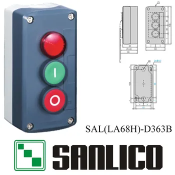 ūdensizturīgs vadības bloku, spiediet pogu pārslēgt stacijas IP65 SAL(LA68H )-D363B 2 īslaicīgs slēdzi un 1 LED izmēģinājuma Indikators